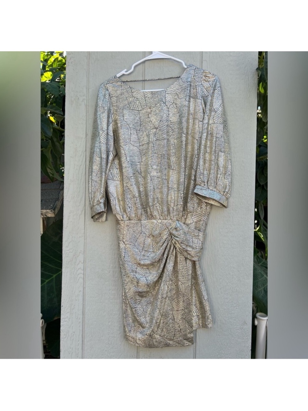 Ba&sh metallic gold dress argent - Picture 2 of 4